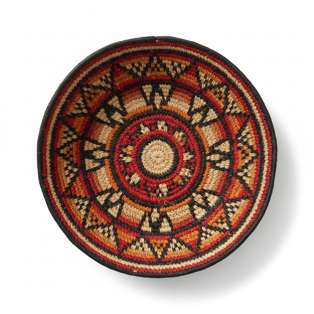African Coiled Basket